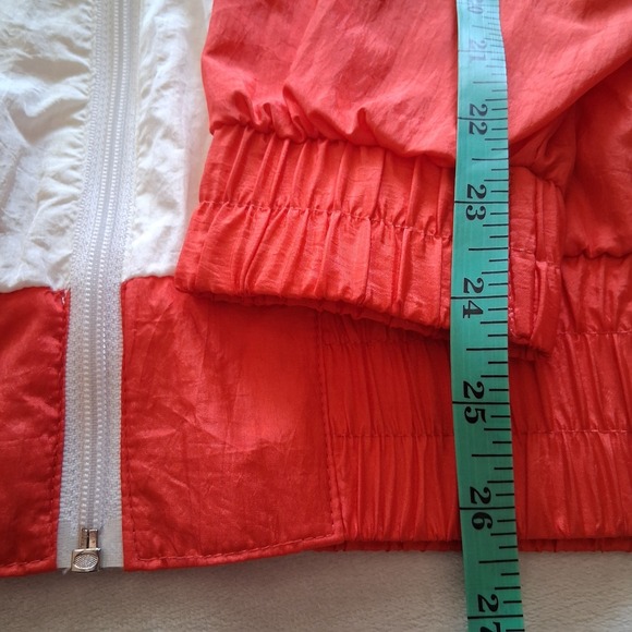 Vintage Lavon Windbreaker 80s-90s Retro Color Block Zipper Jacket M Patriot - Picture 10 of 14